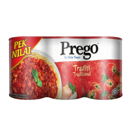 PREGO TRADITIONAL MULTIPACK 300GM*3 PREGO TRADITIONAL MULTIPACK 300GM*3