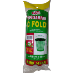 GARBAGE BAG S 48*58CM (C FOLD) GARBAGE BAG S 48*58CM (C FOLD)