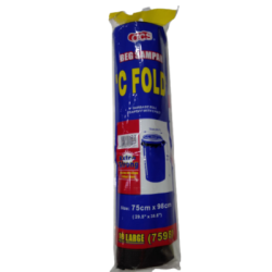 GARBAGE BAG L 75*98CM (C FOLD) GARBAGE BAG L 75*98CM (C FOLD)