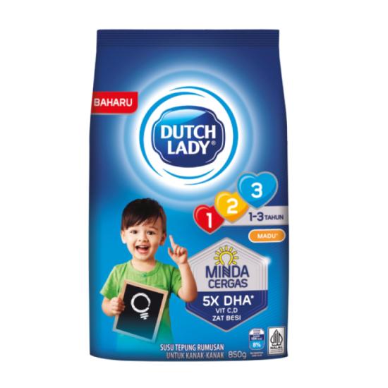 DUTCH LADY GUM 123 HONEY 850G