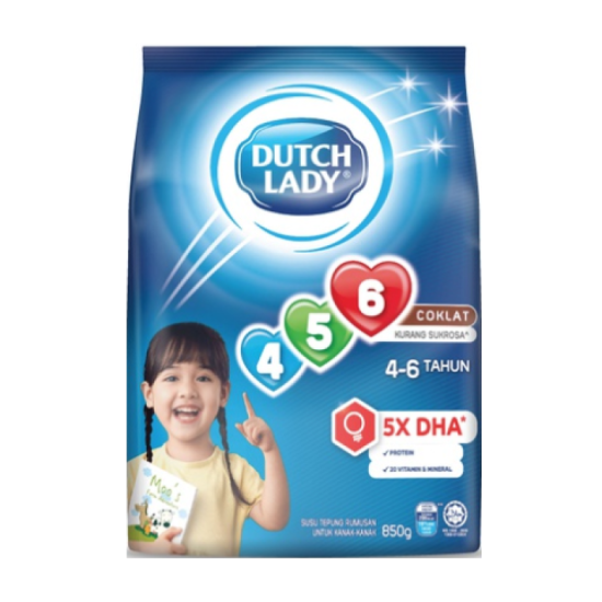 DUTCH LADY GUM 456 CHOCOLATE 850G