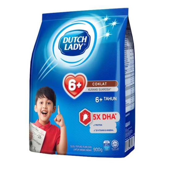 DUTCH LADY POWDER GUM 6+ CHOCOLATE 850G