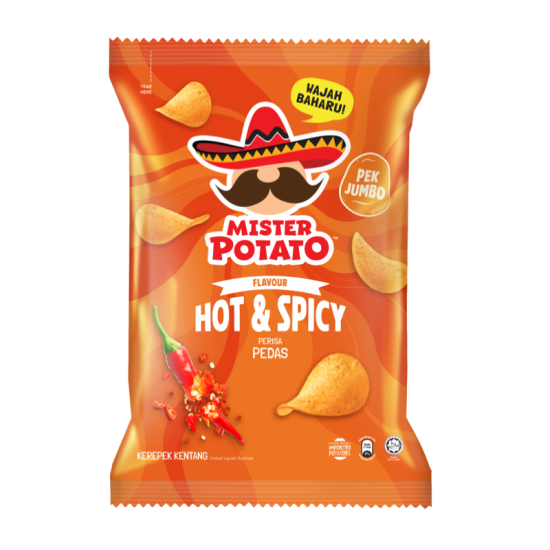 MISTER POTATO CHIPS HOT & SPICY 140GM
