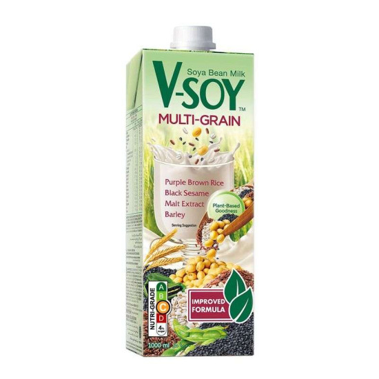 V-SOY MULTIGRAIN SOYA BEAN MILK 1L