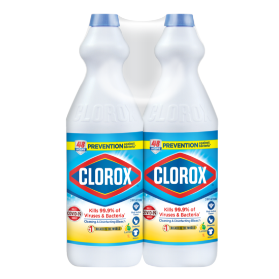 CLOROX BLEACH LEMON (TWIN PACK) 1LIT *2