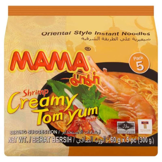 MAMA CREAMY SHRIMP TOMYAM 55GM*5