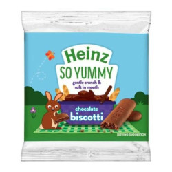 HEINZ SO YUMMY CHOC BISCOTTI 60G HEINZ SO YUMMY CHOC BISCOTTI 60G