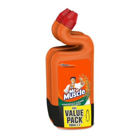 MR MUSCLE TOILET BOWL CLEANER - PINE 500ML*2