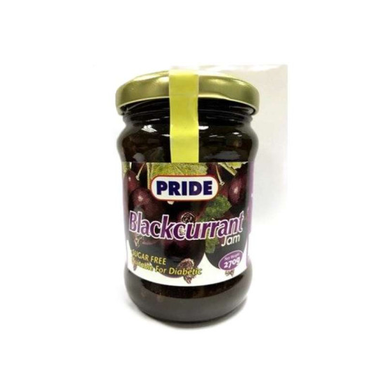 PRIDE SUGAR FREE BLACKCURRANT JAM 250GM