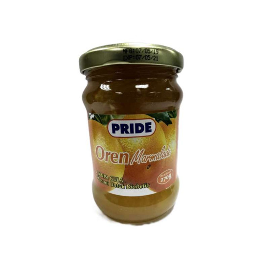 PRIDE SUGAR FREE ORANGE MALMALADE JAM 250GM