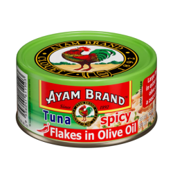 AYAM BRAND TUNA FLAKE SPICY IN OLIVE OIL 150GM AYAM BRAND TUNA FLAKE SPICY IN OLIVE OIL 150GM