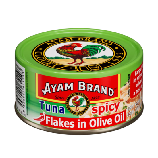 AYAM BRAND TUNA FLAKE SPICY IN OLIVE OIL 150GM AYAM BRAND TUNA FLAKE SPICY IN OLIVE OIL 150GM