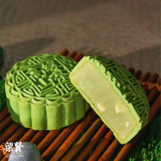 LEONG YIN LOW SUGAR GREEN TEA MOONCAKE LEONG YIN LOW SUGAR GREEN TEA MOONCAKE