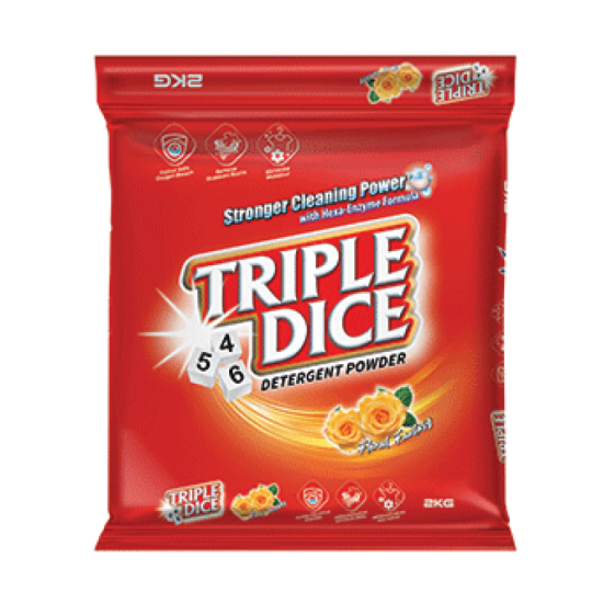 TRIPLE DICE POWDER FLORAL 2KG TRIPLE DICE POWDER FLORAL 2KG