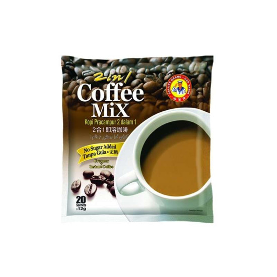 SALUTE BRAND 2IN1 COFFEE MIX NO SUGAR ADDED 12GM*20'S