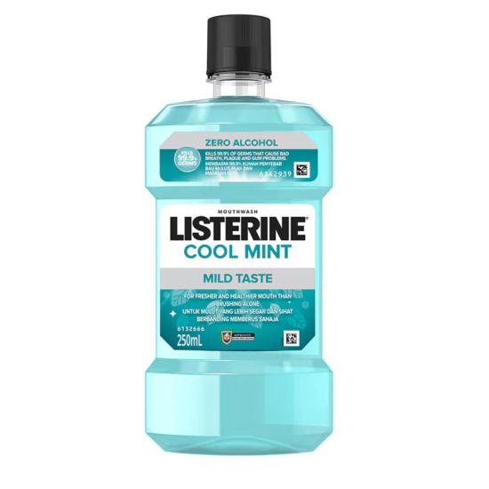 LISTERINE MOUTHWASH COOL MINT LESS INTENSE 250ML