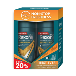 REXONA MEN DEODORANT ADVENTURE 2*45ML REXONA MEN DEODORANT ADVENTURE 2*45ML