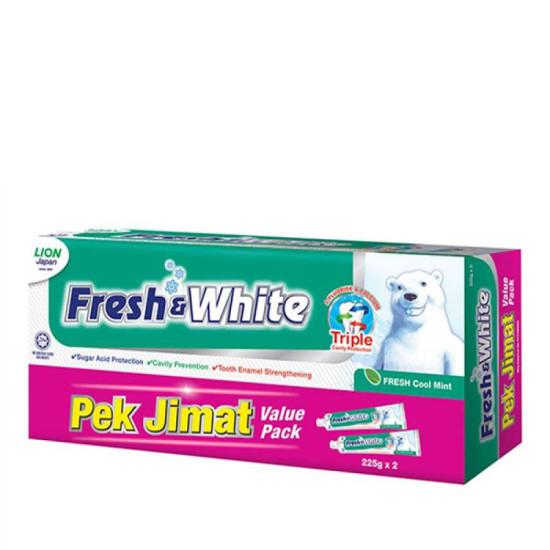 FRESH & WHITE TRIPLE PROTECTION - FRESH COOL 225GM