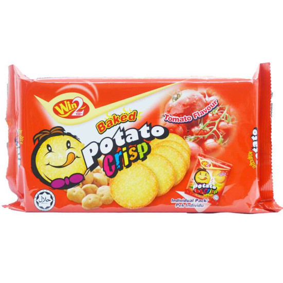 WIN2 POTATO CRISP TOMATO 120GM