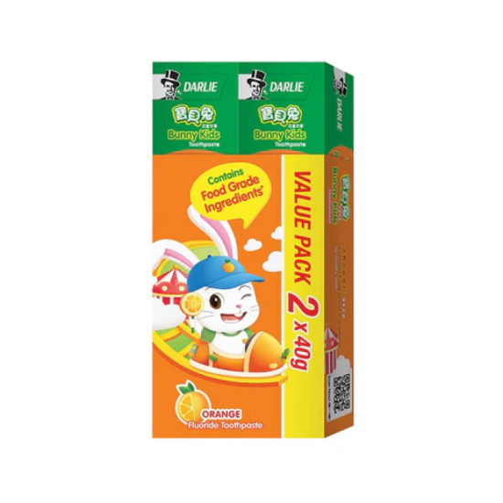 DARLIE TOOTHPASTE BUNNY KIDS ORANGE 2X40G