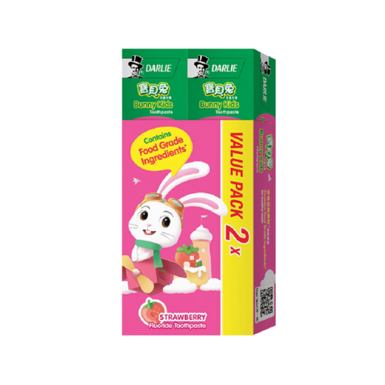 DARLIE TOOTHPASTE BUNNY KIDS STRAWBERRY 2X40G