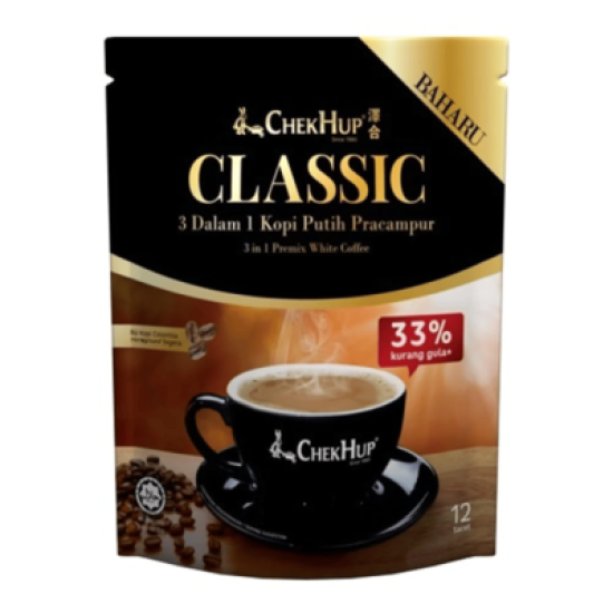 CHEK HUP 3IN1 WHITE COFFEE CLASSIC 37GM*12