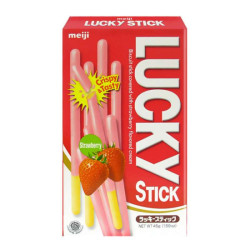 MEIJI LUCKY STICK STRAWBERRY 45GM MEIJI LUCKY STICK STRAWBERRY 45GM