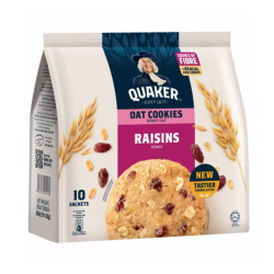 QUAKER RAISINS COOKIES 250GM QUAKER RAISINS COOKIES 250GM