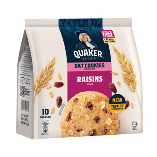 QUAKER RAISINS COOKIES 250GM