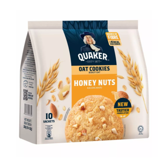 QUAKER HONEY NUTS COOKIES 250GM