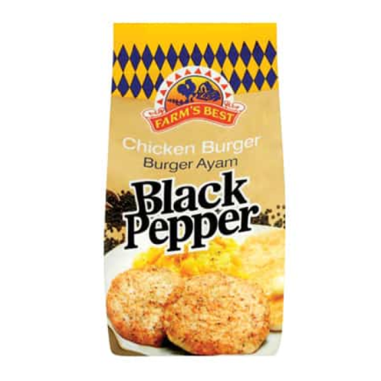FARM BEST CHICKEN BURGER BLACK PEPPER 480G
