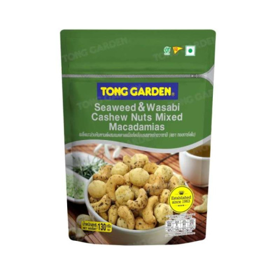 TONG GARDEN CASHEW NUTS MACADANIAS SEAWEED WASABI 