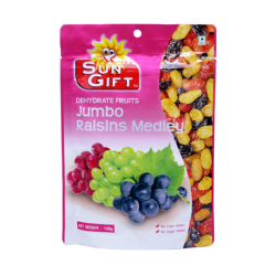 TONG GARDEN SUN GIFT JUMBO MEDLEY RAISIN 120GM TONG GARDEN SUN GIFT JUMBO MEDLEY RAISIN 120GM