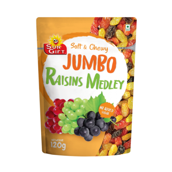 TONG GARDEN SUN GIFT JUMBO MEDLEY RAISIN 120GM
