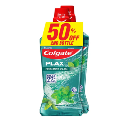 COLGATE PLAX MOUTHWASH - FRESHMINT 750ML*2 COLGATE PLAX MOUTHWASH - FRESHMINT 750ML*2