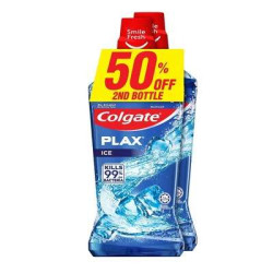 COLGATE PLAX MOUTHWASH - ICE 750ML*2 COLGATE PLAX MOUTHWASH - ICE 750ML*2