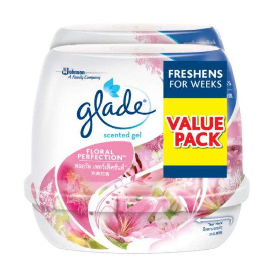 GLADE - SCENTED GEL FLORAL (TP) 180G*2 GLADE - SCENTED GEL FLORAL (TP) 180G*2