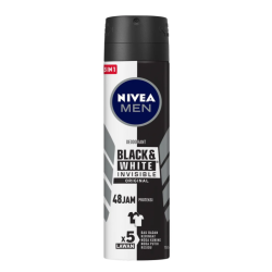 NIVEA MEN DEODORANT SPRAY - INVISIBLE B&W 150ML NIVEA MEN DEODORANT SPRAY - INVISIBLE B&W 150ML