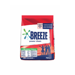 BREEZE POWDER - POWER CLEAN 750GM BREEZE POWDER - POWER CLEAN 750GM
