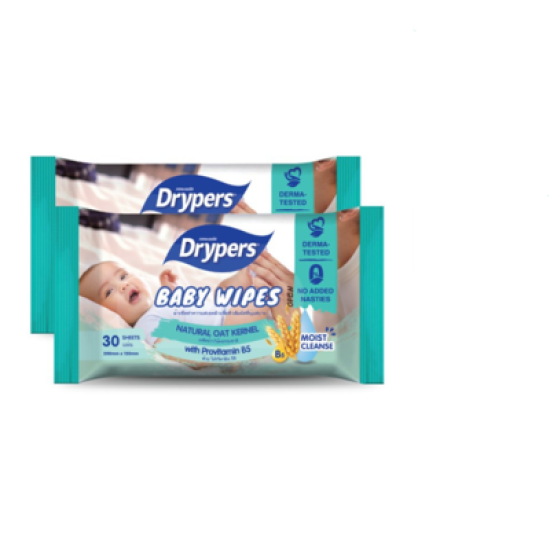 DRYPERS BABY WIPES 30S*2