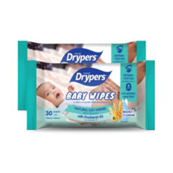 DRYPERS BABY WIPES 30S*2 DRYPERS BABY WIPES 30S*2