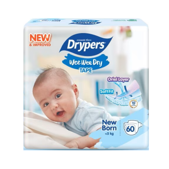 DRYPERS SOFT JUMBO PACK NEWBORN 60'S