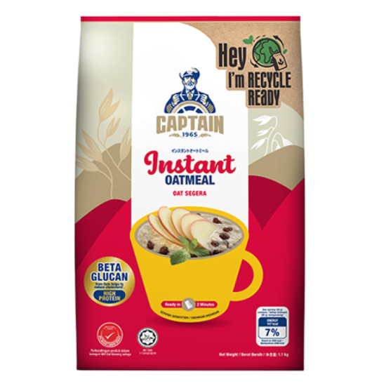 CAPTAIN INSTANT OATMEAL 1.1KG