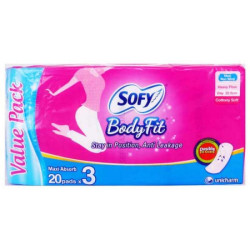 SOFY BODY FIT DAY MAXI 23CM 20'S*3 SOFY BODY FIT DAY MAXI 23CM 20'S*3