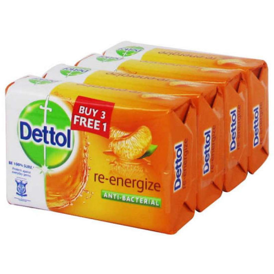 DETTOL ANTI-BACTERIAL SOAP - REENERGIZE 100*3'S