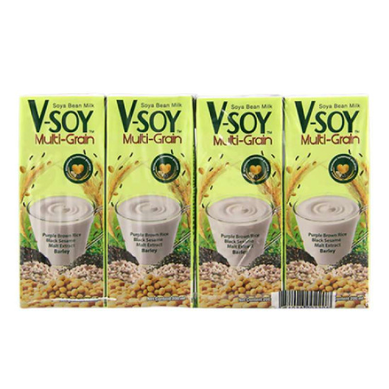 V-SOY MULTIGRAIN SOYA BEAN MILK 200ML*4