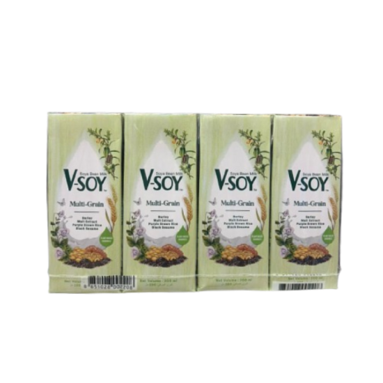 V-SOY MULTIGRAIN SOYA BEAN MILK 200ML*4