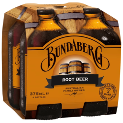 BUNDABERG ROOT BEER 375ML*4 BUNDABERG ROOT BEER 375ML*4