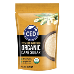 CED ORGANIC SUGAR 500G CED ORGANIC SUGAR 500G