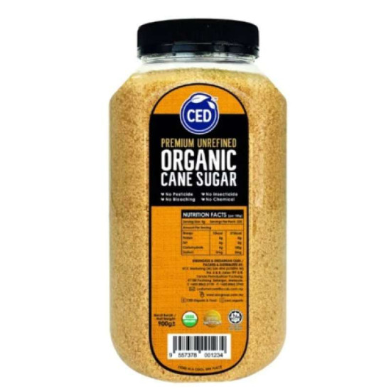 CED ORGANIC SUGAR 900G CED ORGANIC SUGAR 900G